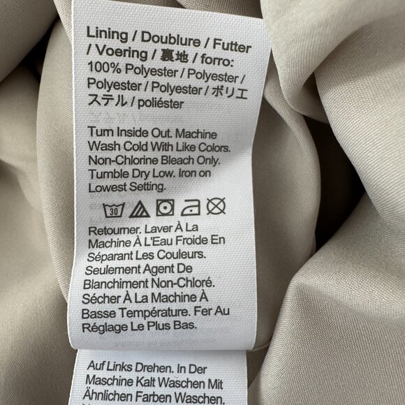 NWT J. Crew Collection Metallic Velvet Buttons Silver Mini Skirt - Size 8 - Picture 7 of 8